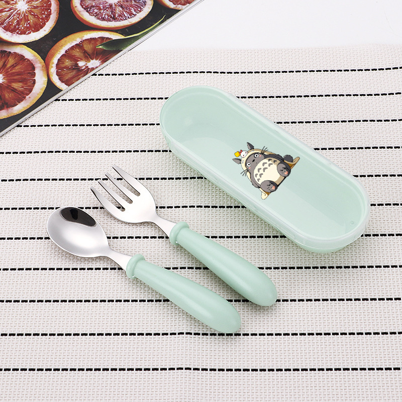 Weaning Spoon Set - Conjunto de Talheres de Aço Inoxidável