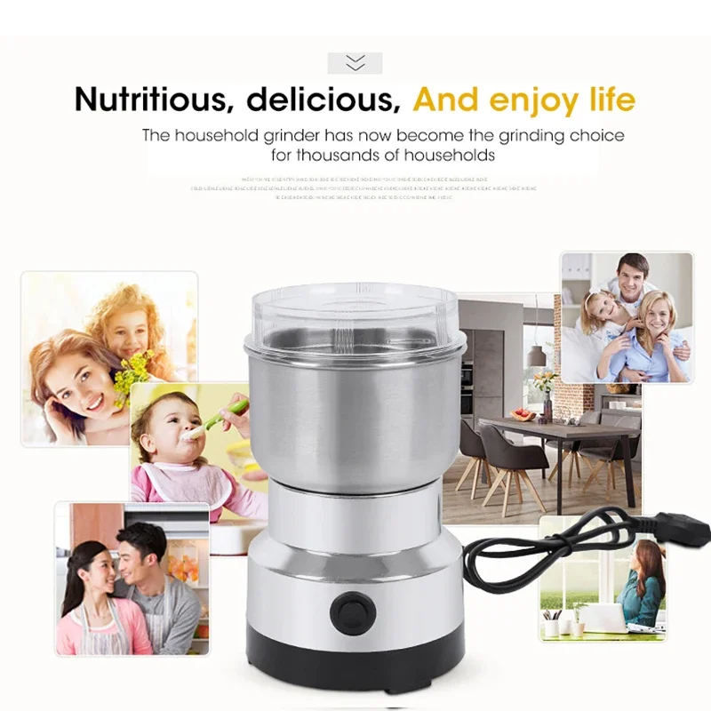 Baby Food Mill - Mini Moedor Elétrico Doméstico 300ml, Pulverizador