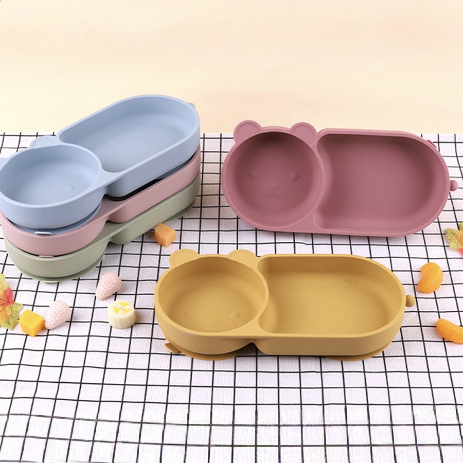 Baby Food Dinner - Ventosa de silicone para bebês, tigela