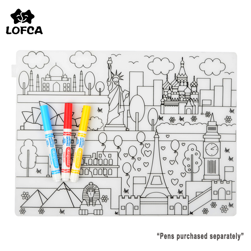 Baby Food Dinner - Silicone bebê placemat 1pc utensílios de