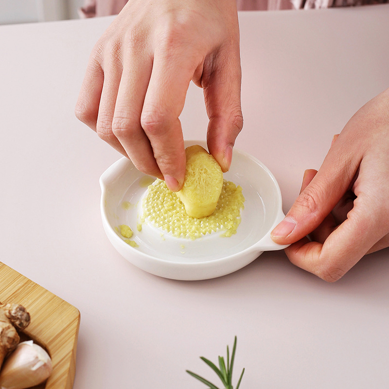 Baby Food Grater - Branco estilo simples cerâmica gengibre ralador