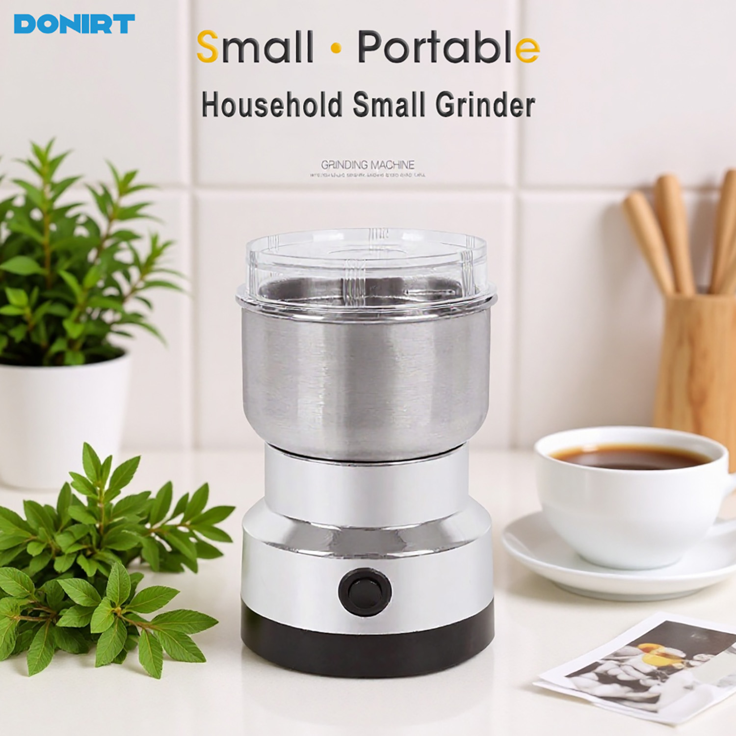 Baby Food Mill - Mini moedor elétrico 4 lâminas doméstico