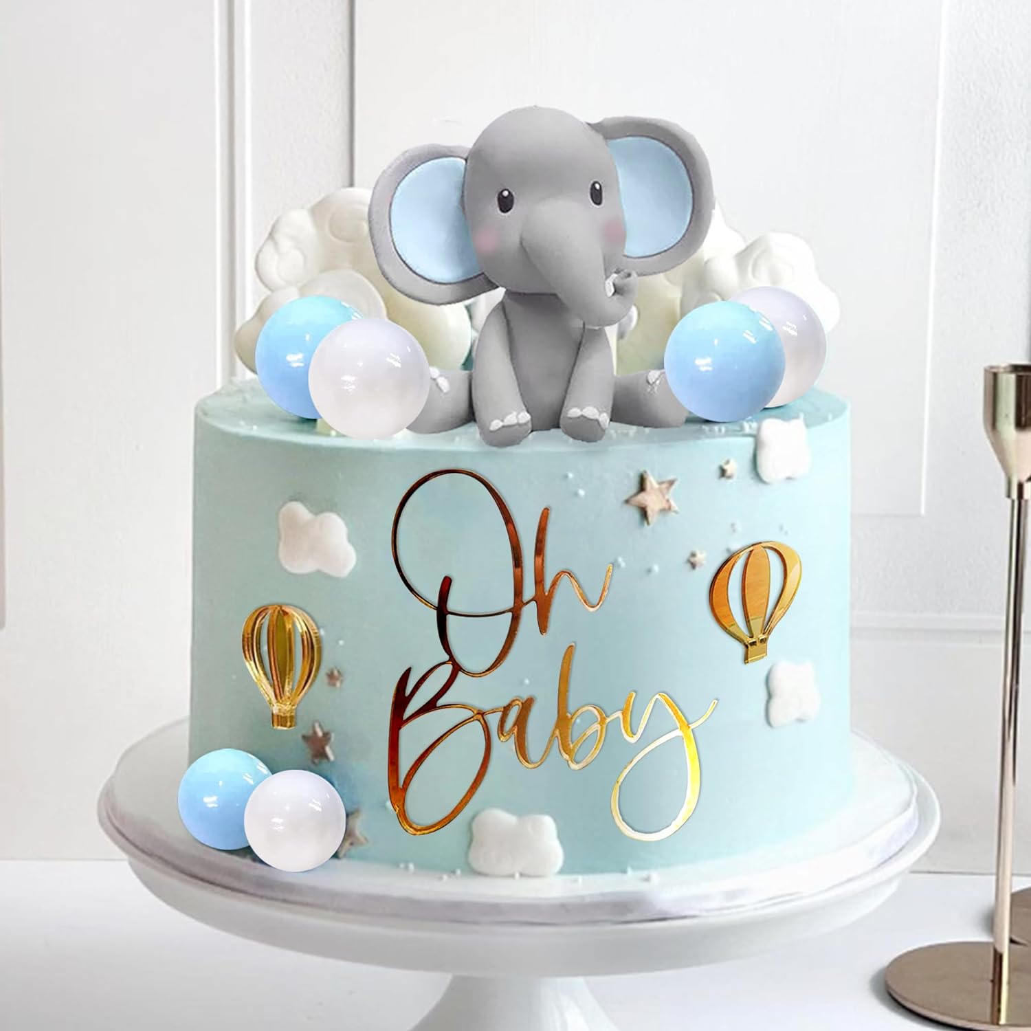 Decoração de bolo de elefante, - Baby Food Flavors avaliação e preço