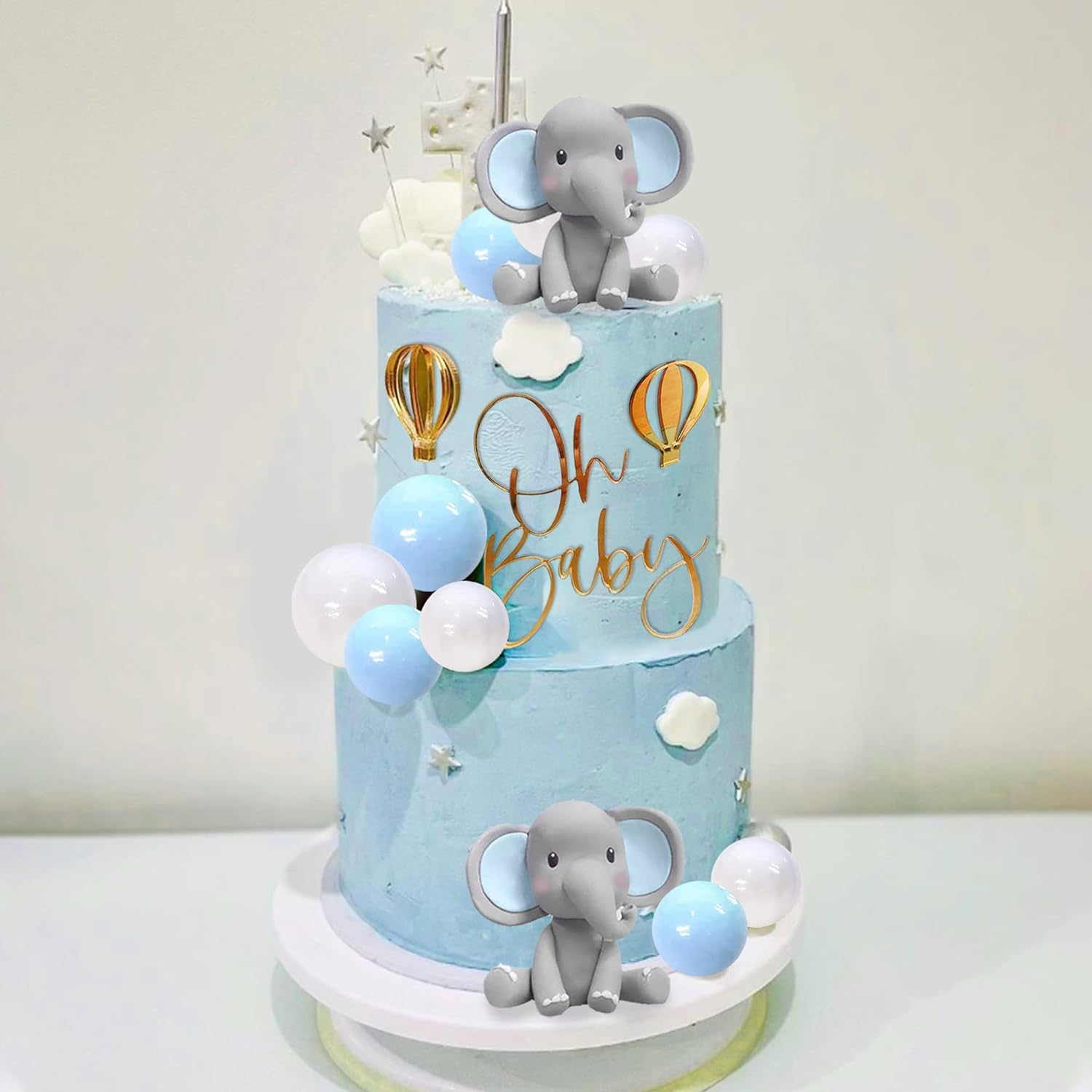 Decoração de bolo de elefante, - Baby Food Flavors avaliação e preço