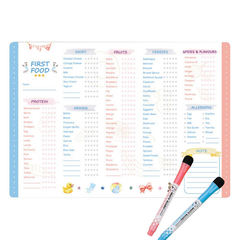 Reutilizável primeiro Food Tra - Baby Food Checklist avaliação e preço