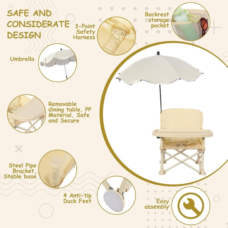 Cadeira de Praia para Bebê com - Baby Food Chair avaliação e preço