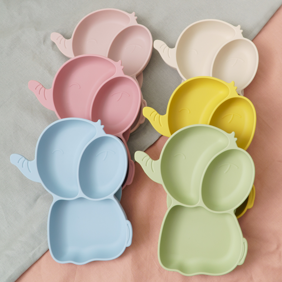 Pratos de silicone para bebês, - Baby Food Dinner avaliação e preço