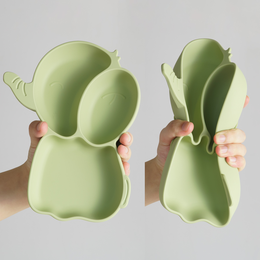 Pratos de silicone para bebês, - Baby Food Dinner avaliação e preço
