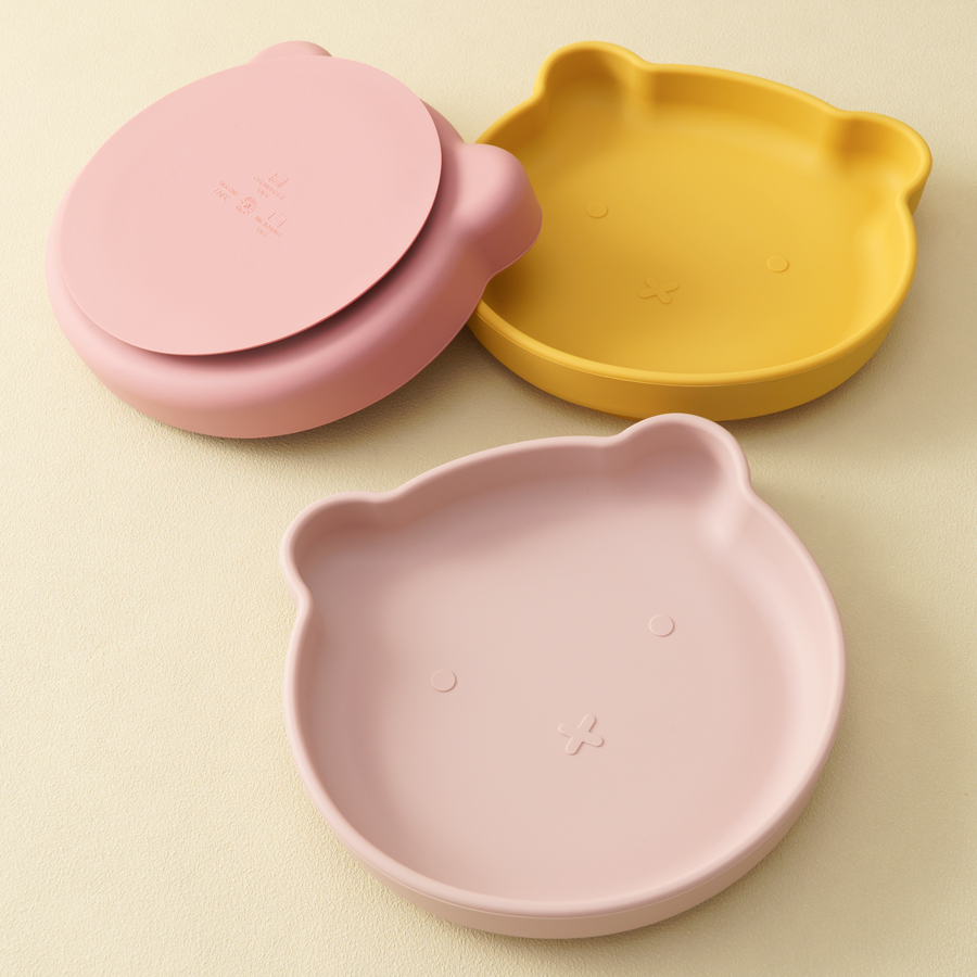 1pc silicone pratos do bebê su - Baby Food Dinner avaliação e preço