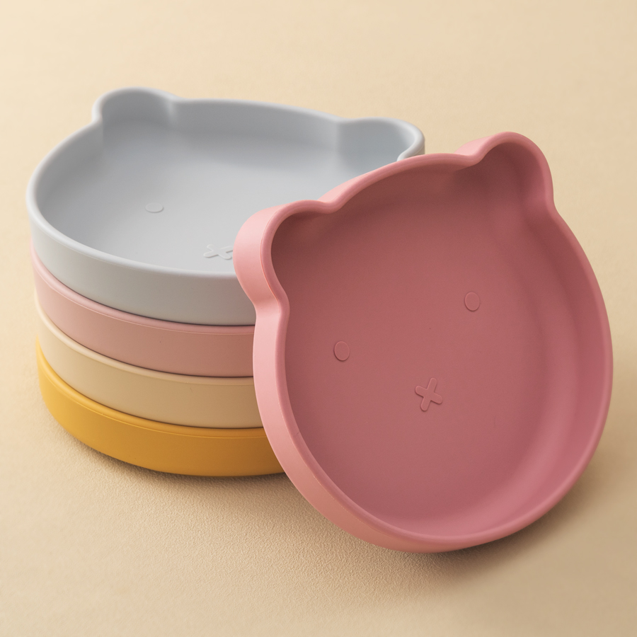 1pc silicone pratos do bebê su - Baby Food Dinner avaliação e preço