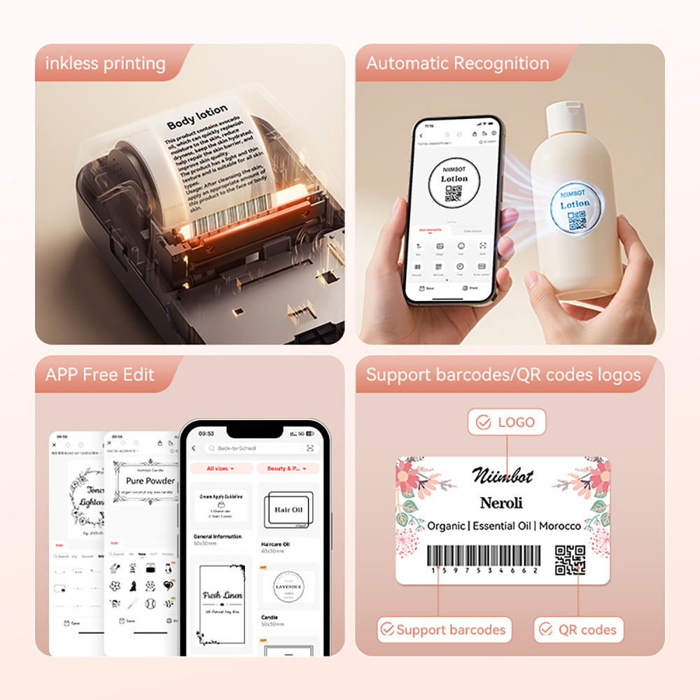 Niimbot B1 Impressora de Etiqu - Baby Food Label avaliação e preço