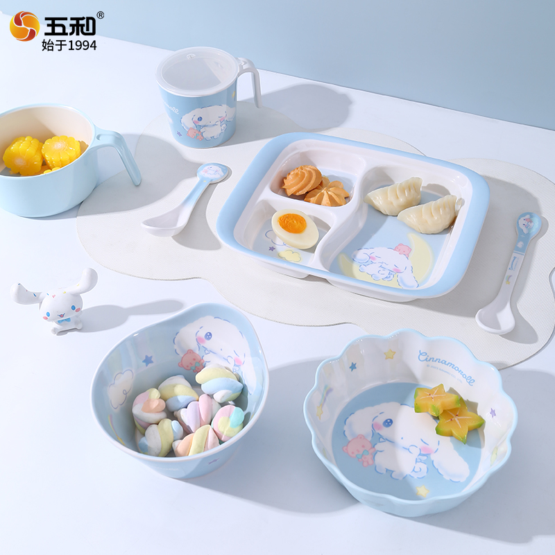 Para sanrio utensílios de mesa - Baby Food Dinner avaliação e preço