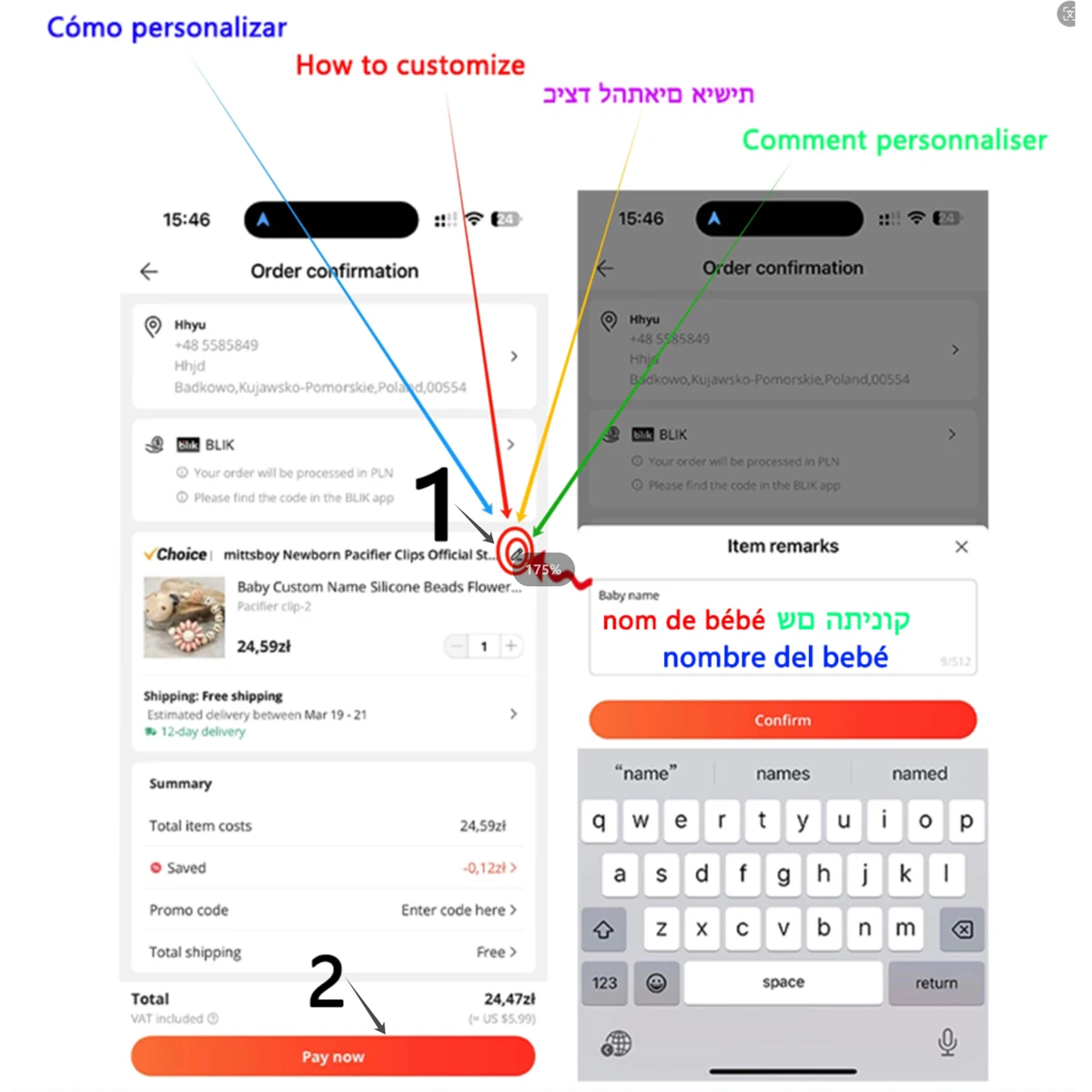 Novo nome personalizado bebê m - Baby Food Toy avaliação e preço