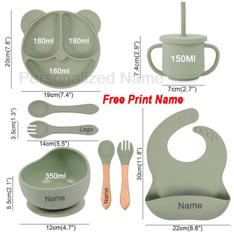 Conjunto de alimentação de sil - Baby Food Dinner avaliação e preço