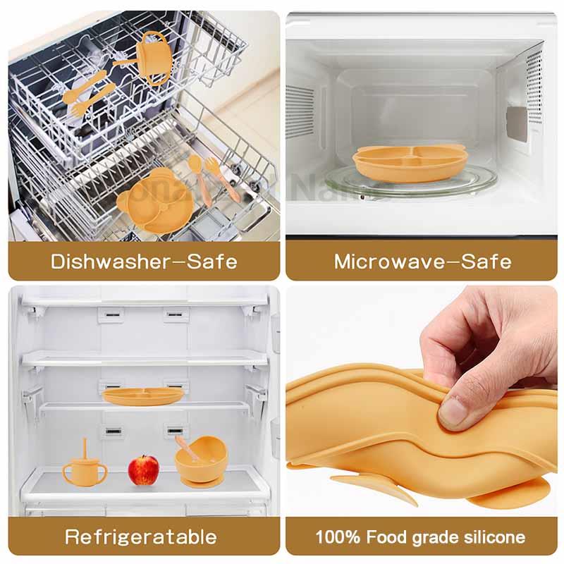 Conjunto de alimentação de sil - Baby Food Dinner avaliação e preço